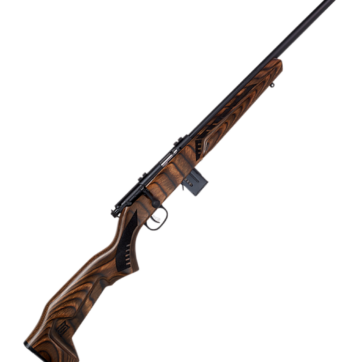 Savage 96637 93R17 Minimalist Bolt Action Rifle, 17 HMR, Brown Laminate Stock, 18" Threaded Barrel, AccuTrigger, 10 Round Magazine, 0685-2368