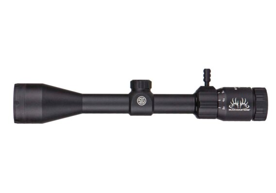 Sig Sauer SOBM44001 Buckmasters Riflescope, 4-16X44MM, 30MM, Side Focus, SFP, Buckmasters BDC, 0.25 Moa Adj, Black, 5270-1730