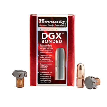 Hornady 45054 Dangerous Game Rifle Bullets 45 Cal .458 500 Gr Dgx Bonded, 50 Rnds, 0953-2012