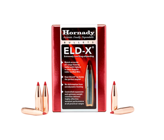 Hornady 25418 ELD-X Rifle Bullet 25 Cal .257 110 Gr ELD-X 100Rnd, 0953-2022