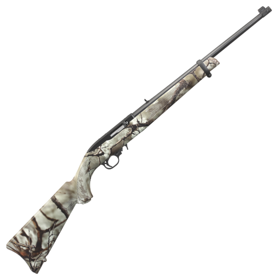 Ruger 31113 10/22 Semi Auto Rimfire 22 LR 18.5"Threaded BBL Go Wild Camo, 10 rd W/Soft Case, 0604-2193