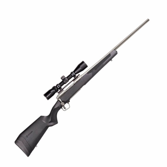 Savage 57347 110 Apex Storm XP Bolt Action Rifle 308 Win, 20" Bbl Ss, Blk Syn Lop Stock, 4 Rnd Dm, Vortex Crossfire II 3-9X40, Accu, 0685-2027