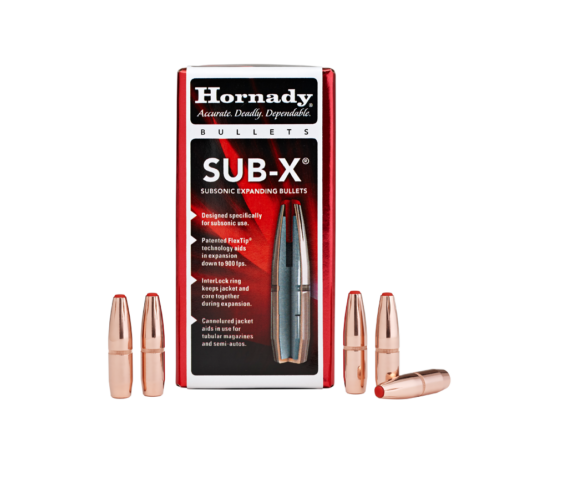 Hornady 3148 Rifle Bullets 7.62X39Mm .3115 255 Gr Sub-X (7.62X39), 0953-2729