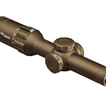 Sig Sauer SOT61230 Tango6T Rifle Scope, 1-6X24MM, 30MM, SFP, FL-6 Hellfire Illum. Reticle, 0.2 MRAD, Capped Turret FDE, SVPS, 5270-1642