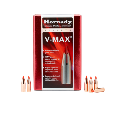 Hornady 22606 V-MAX Varmint Bullets .204 40Gr (250), 0953-1574