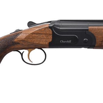 CHURCHILL 206, O/U 12GA (12.5” BRL). BLK. WALNUT STOCK, N-K20655