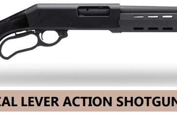 EGE ARMS LV12 12GA 3” 18.5” BRL, Tactical Black Wood Lever, N-LV12-TACT-BlkWood