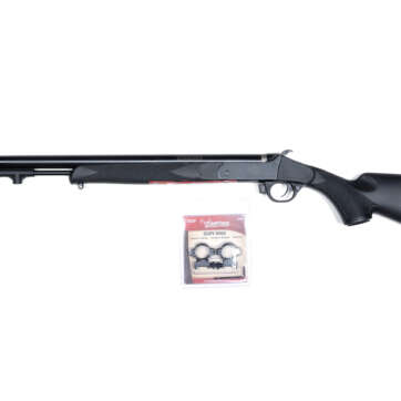 TRADITIONS BUCKSTALKER BLK/BLUED 24” – RINGS/BASE IN BOX, N-R72003540RB