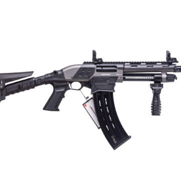 Federation Firearms SPM-12 9″ Shorty, 12ga 3″ magazine-fed pump action shotgun. Grey Finish.,GPW-FF-SPM12-GRE-9