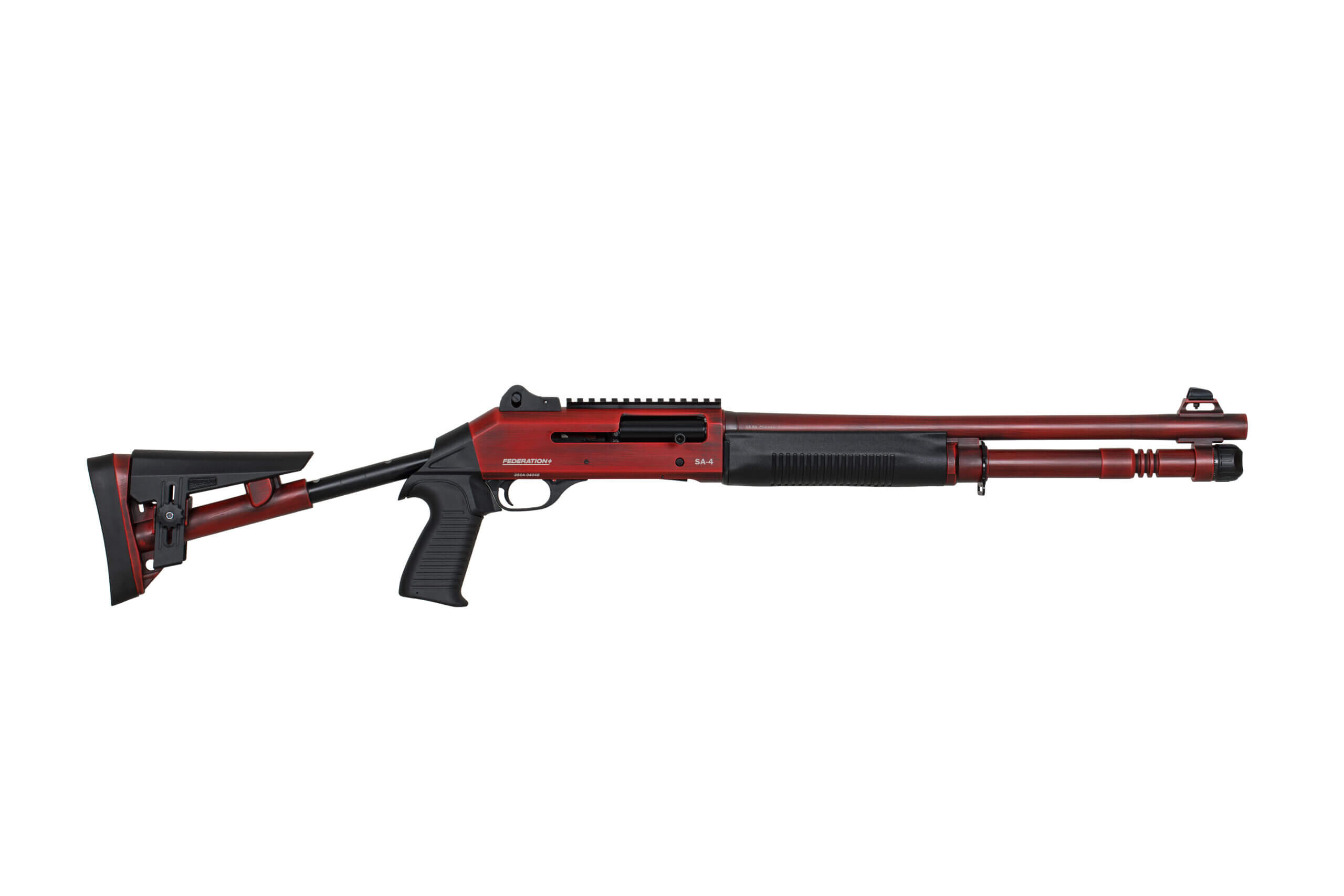 Federation Firearms SA-4, 12ga semi-automatic shotgun, M4 Clone, Red,GPW-FF-SA4-RED-187
