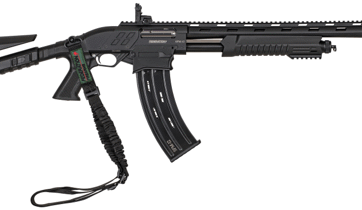 Federation Firearms SPM-12, 12ga 3″ magazine-fed pump action shotgun. Black.,GPW-FF-SPM12-BLK-187