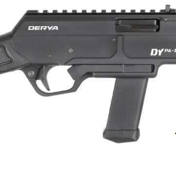 DERYA DYPA-12 c.9MM 12″ PUMP Action Synthetic, N-DYPA-12-BLK-MP