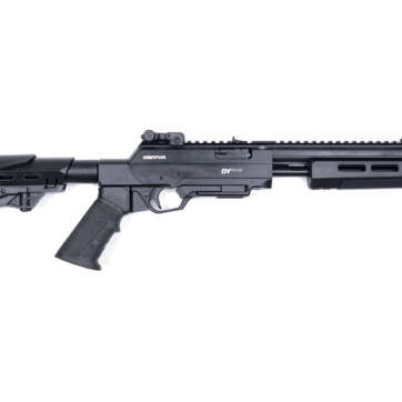 DERYA DYPA-12 c.9MM 12″ PUMP Action Synthetic, N-DYPA-12-BLK-MP